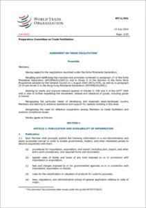 Trade Facilitation Agreement